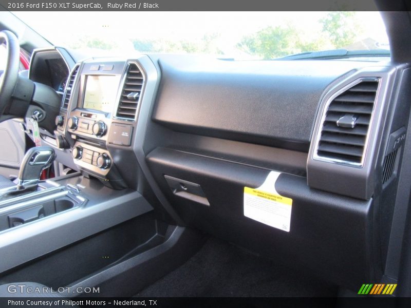 Ruby Red / Black 2016 Ford F150 XLT SuperCab