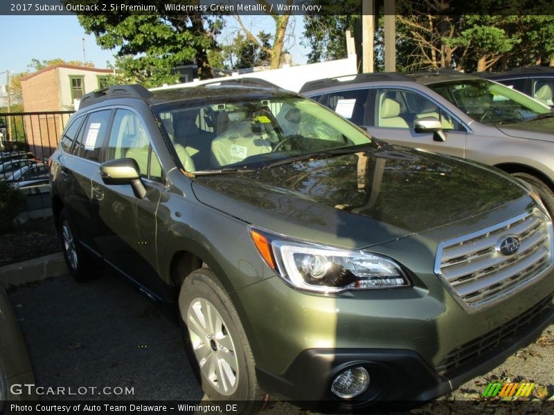 Wilderness Green Metallic / Warm Ivory 2017 Subaru Outback 2.5i Premium