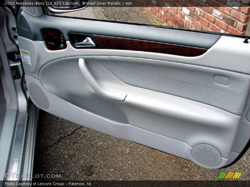 Brilliant Silver Metallic / Ash 2003 Mercedes-Benz CLK 320 Cabriolet