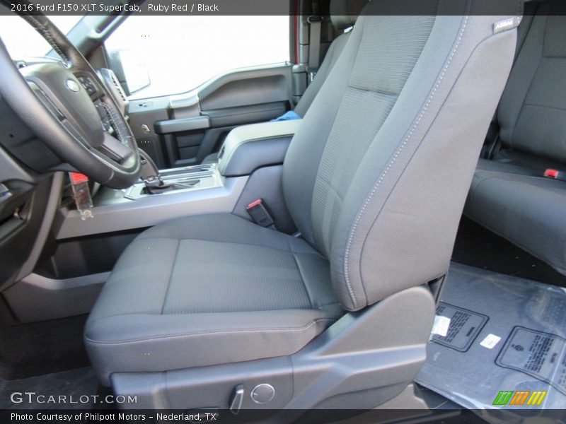 Ruby Red / Black 2016 Ford F150 XLT SuperCab