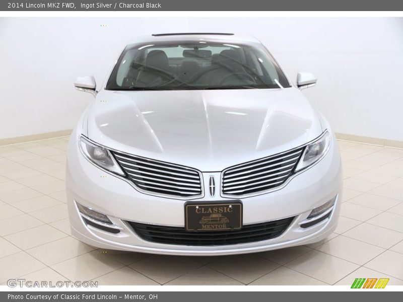 Ingot Silver / Charcoal Black 2014 Lincoln MKZ FWD