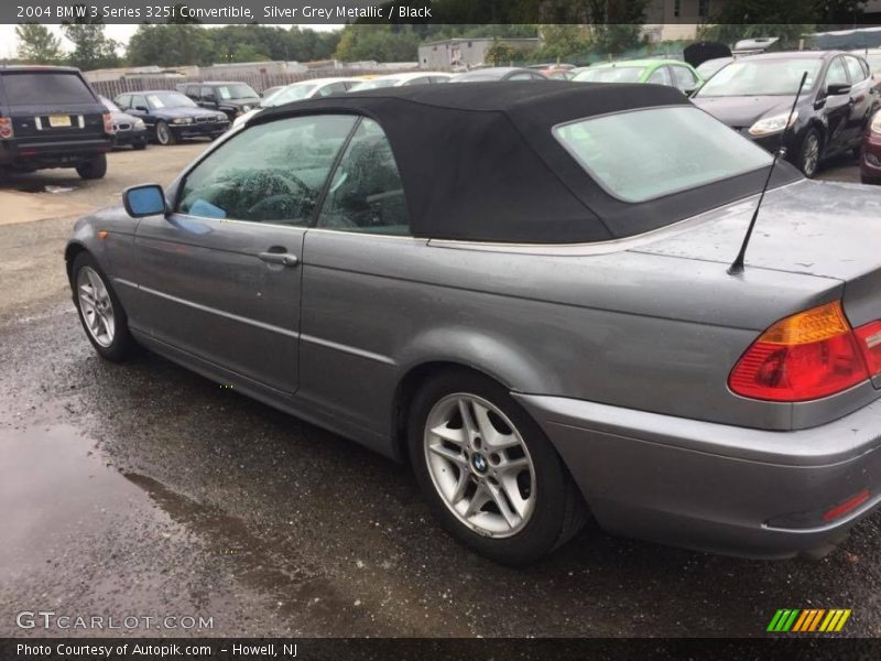 Silver Grey Metallic / Black 2004 BMW 3 Series 325i Convertible