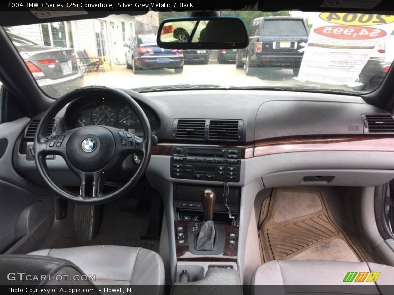 Silver Grey Metallic / Black 2004 BMW 3 Series 325i Convertible