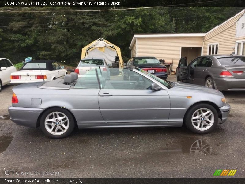 Silver Grey Metallic / Black 2004 BMW 3 Series 325i Convertible