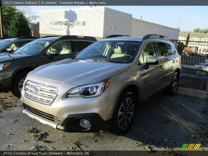 Tungsten Metallic / Warm Ivory 2017 Subaru Outback 2.5i Limited