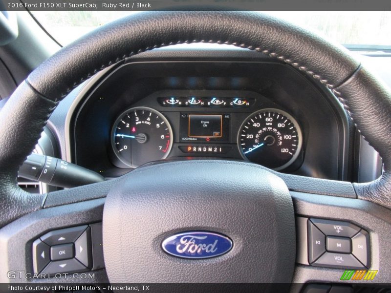 Ruby Red / Black 2016 Ford F150 XLT SuperCab