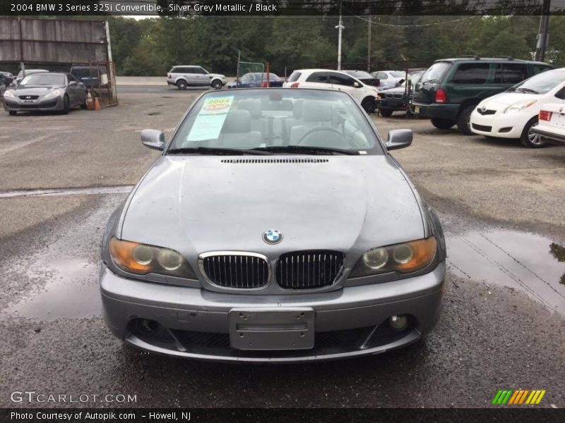 Silver Grey Metallic / Black 2004 BMW 3 Series 325i Convertible