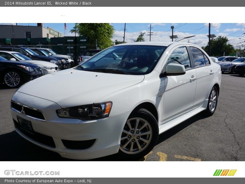 Wicked White / Black 2014 Mitsubishi Lancer ES