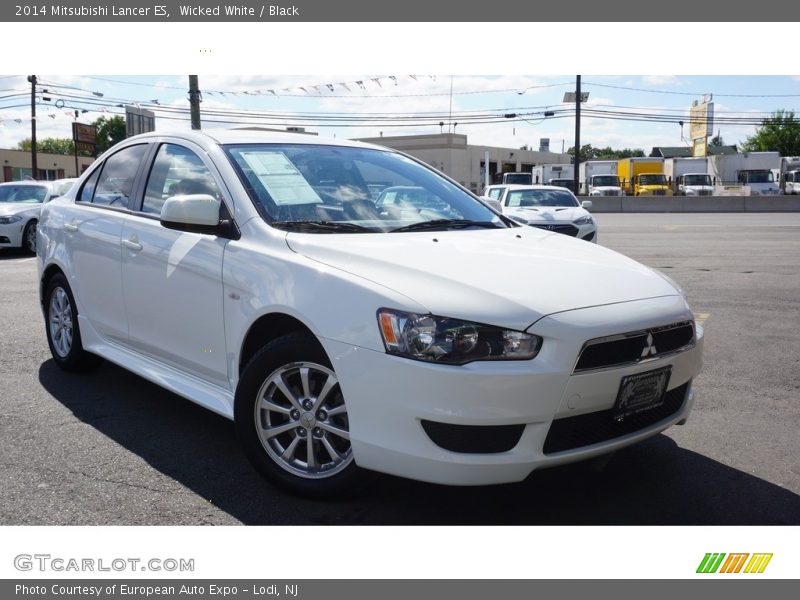 Wicked White / Black 2014 Mitsubishi Lancer ES