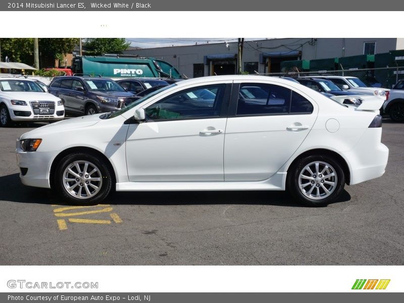 Wicked White / Black 2014 Mitsubishi Lancer ES
