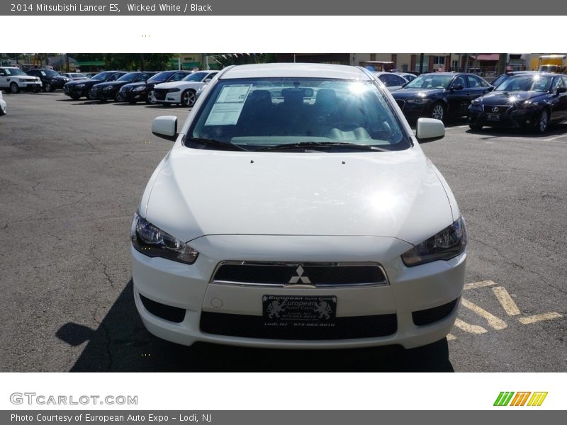 Wicked White / Black 2014 Mitsubishi Lancer ES
