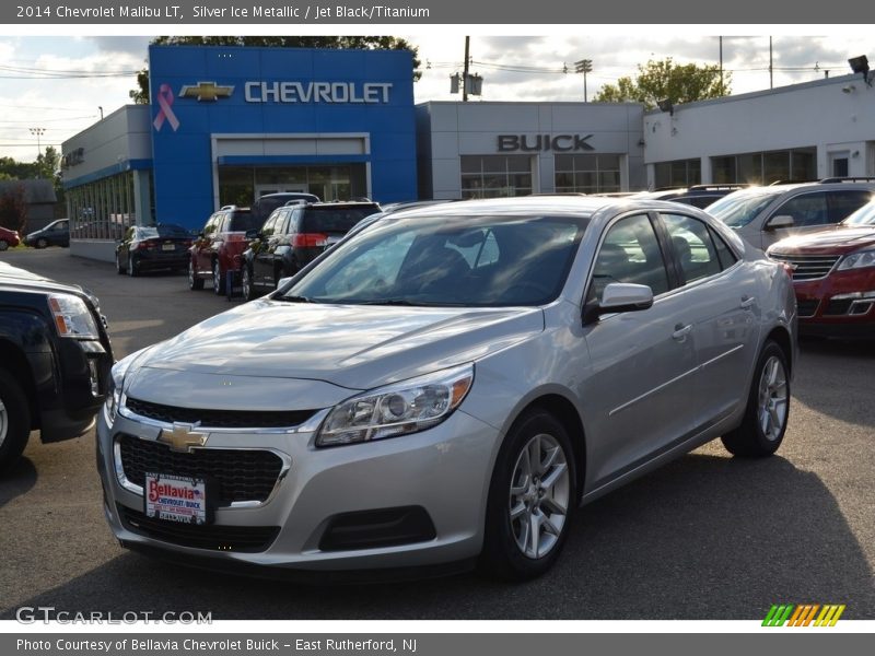 Silver Ice Metallic / Jet Black/Titanium 2014 Chevrolet Malibu LT