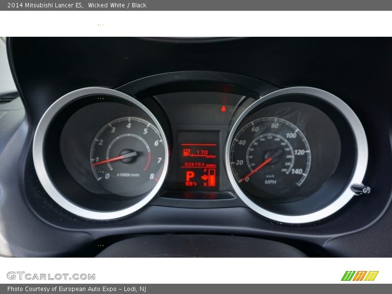 Wicked White / Black 2014 Mitsubishi Lancer ES