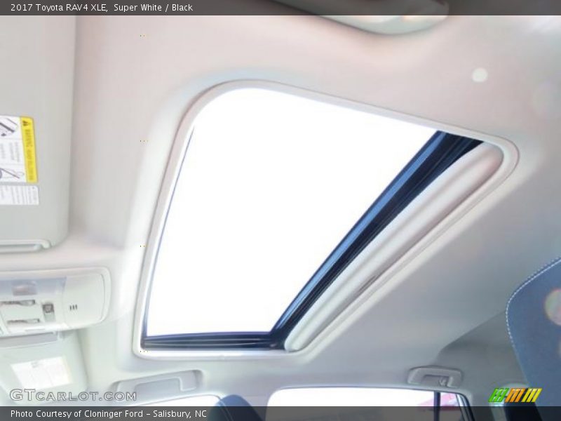 Super White / Black 2017 Toyota RAV4 XLE
