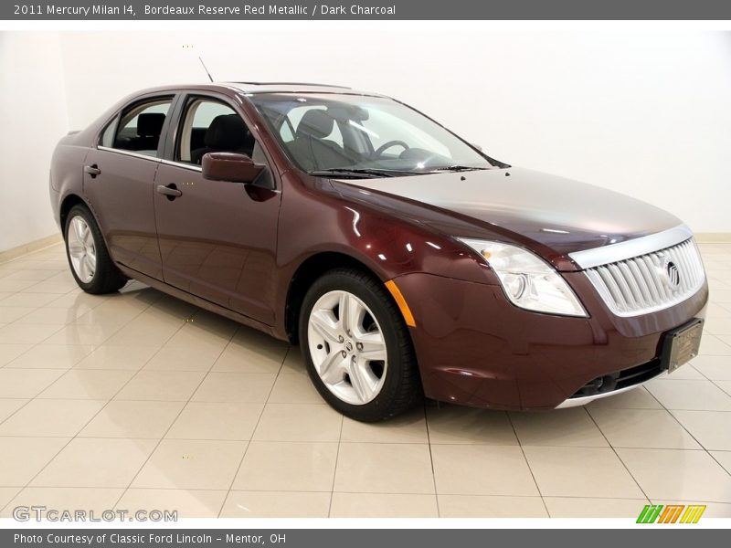 Bordeaux Reserve Red Metallic / Dark Charcoal 2011 Mercury Milan I4