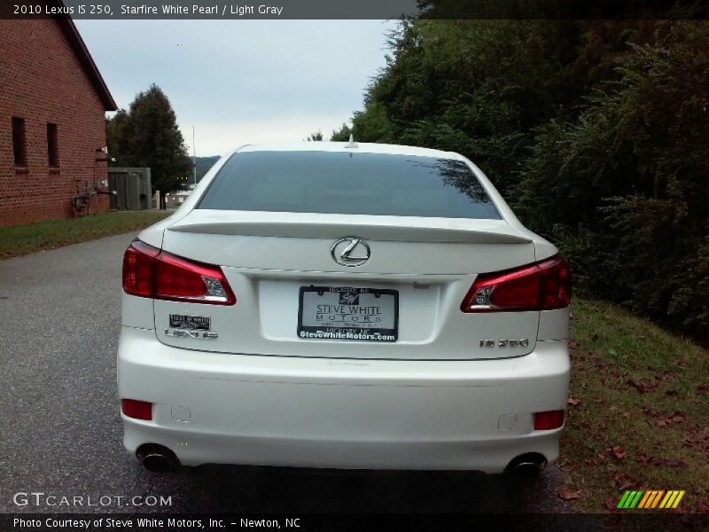 Starfire White Pearl / Light Gray 2010 Lexus IS 250