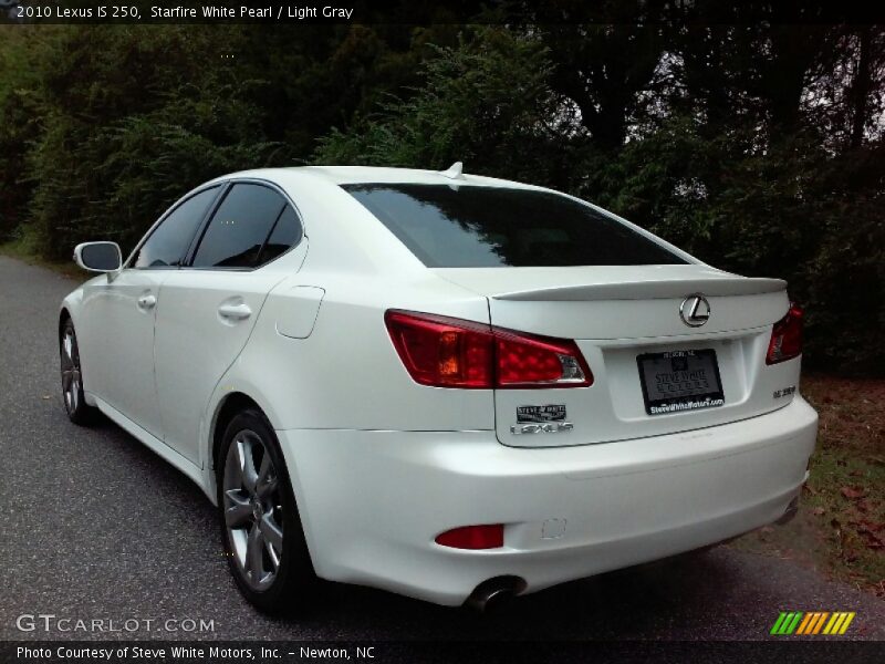 Starfire White Pearl / Light Gray 2010 Lexus IS 250