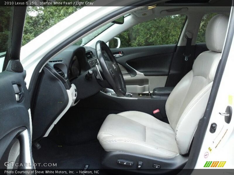 Starfire White Pearl / Light Gray 2010 Lexus IS 250
