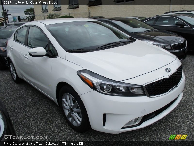 Clear White / Black 2017 Kia Forte S