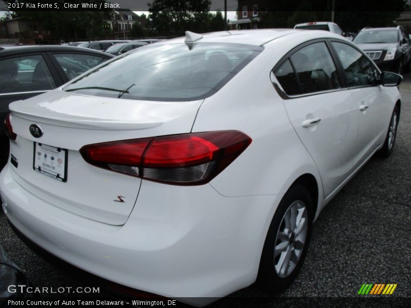 Clear White / Black 2017 Kia Forte S