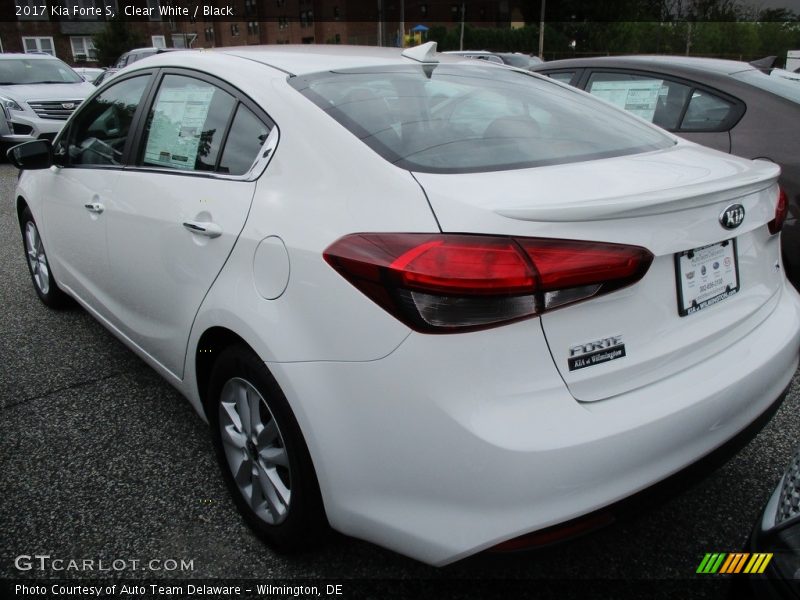 Clear White / Black 2017 Kia Forte S