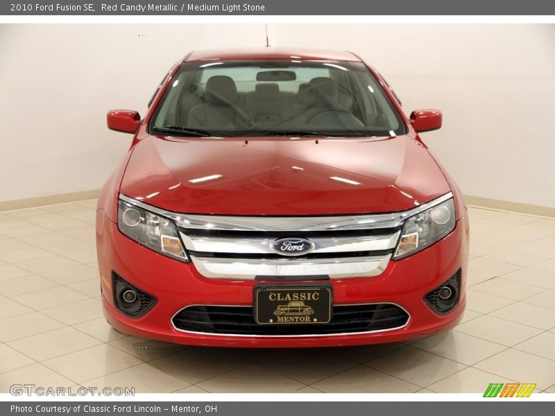 Red Candy Metallic / Medium Light Stone 2010 Ford Fusion SE