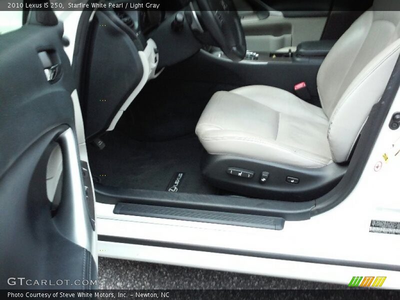 Starfire White Pearl / Light Gray 2010 Lexus IS 250