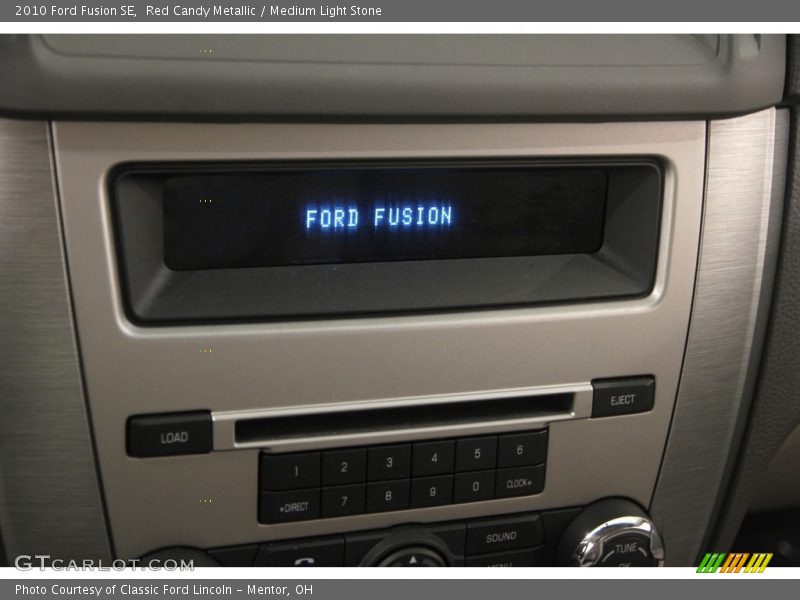 Red Candy Metallic / Medium Light Stone 2010 Ford Fusion SE