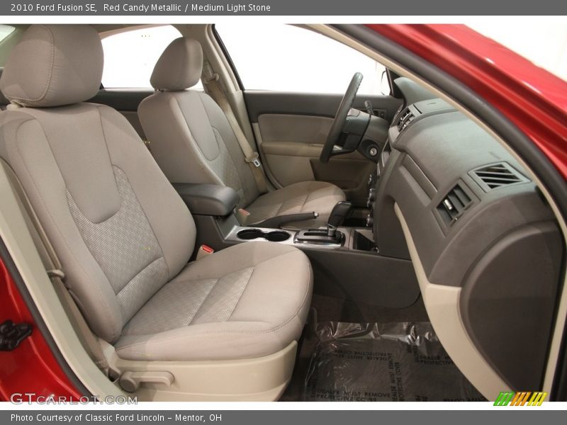Red Candy Metallic / Medium Light Stone 2010 Ford Fusion SE