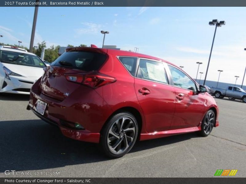 Barcelona Red Metallic / Black 2017 Toyota Corolla iM