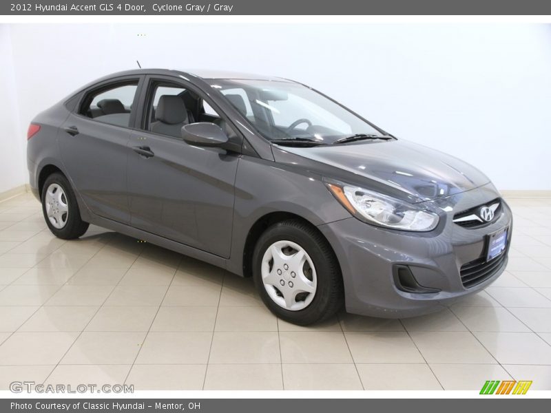 Cyclone Gray / Gray 2012 Hyundai Accent GLS 4 Door