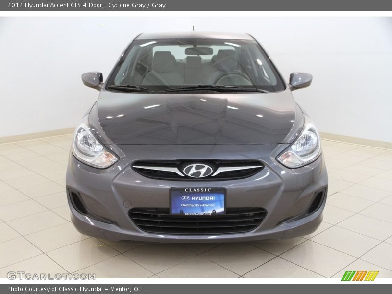 Cyclone Gray / Gray 2012 Hyundai Accent GLS 4 Door