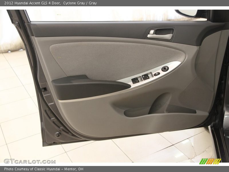 Cyclone Gray / Gray 2012 Hyundai Accent GLS 4 Door