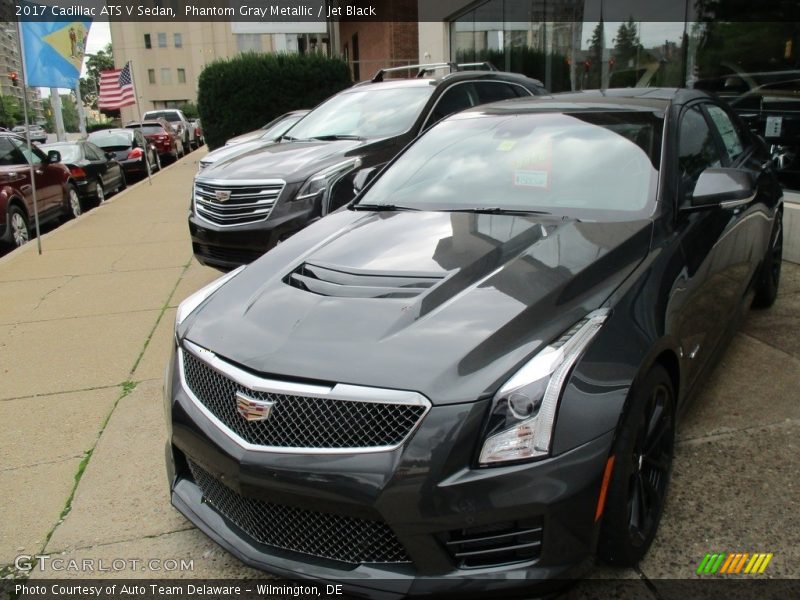Phantom Gray Metallic / Jet Black 2017 Cadillac ATS V Sedan
