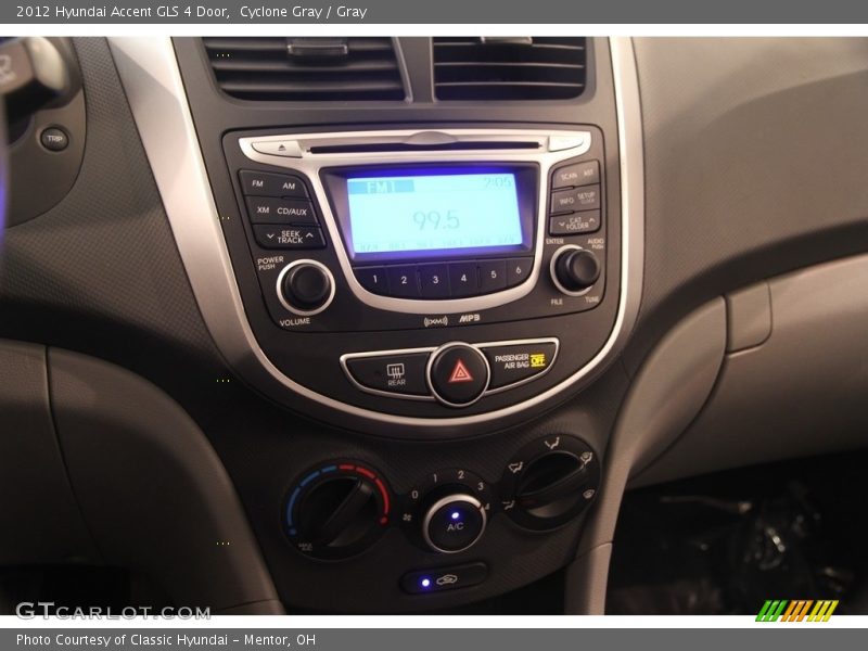 Cyclone Gray / Gray 2012 Hyundai Accent GLS 4 Door