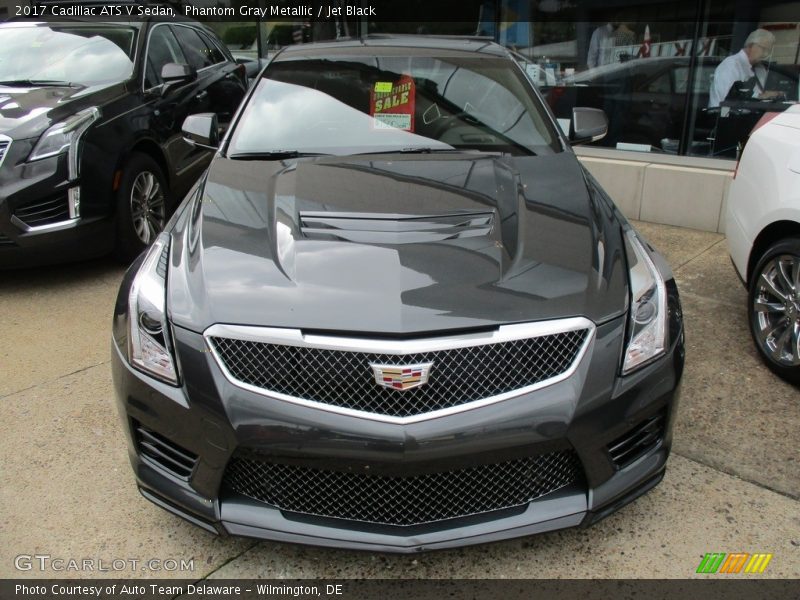 Phantom Gray Metallic / Jet Black 2017 Cadillac ATS V Sedan