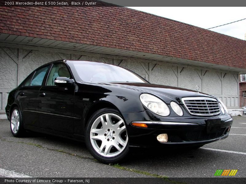 Black / Oyster 2003 Mercedes-Benz E 500 Sedan