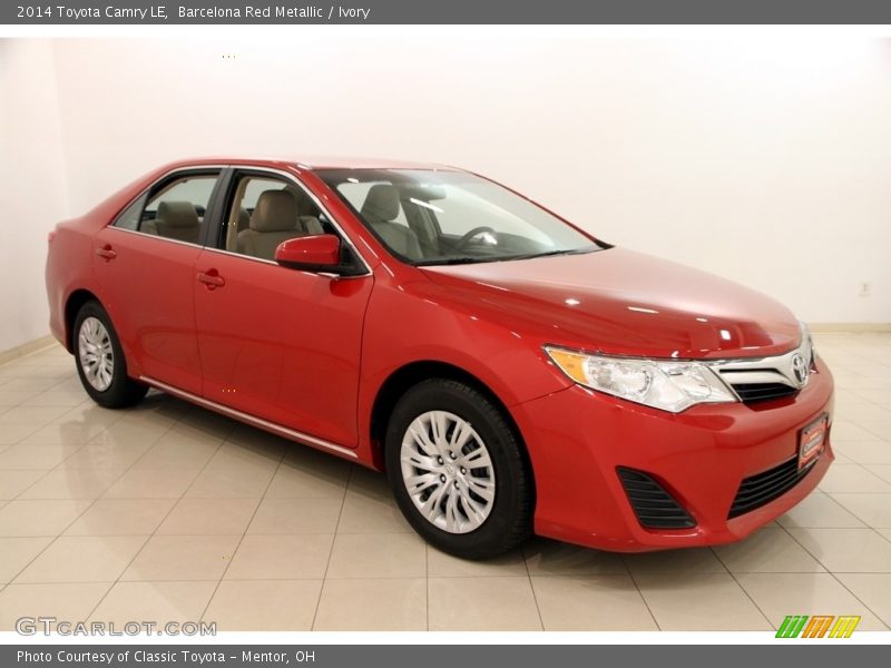 Barcelona Red Metallic / Ivory 2014 Toyota Camry LE