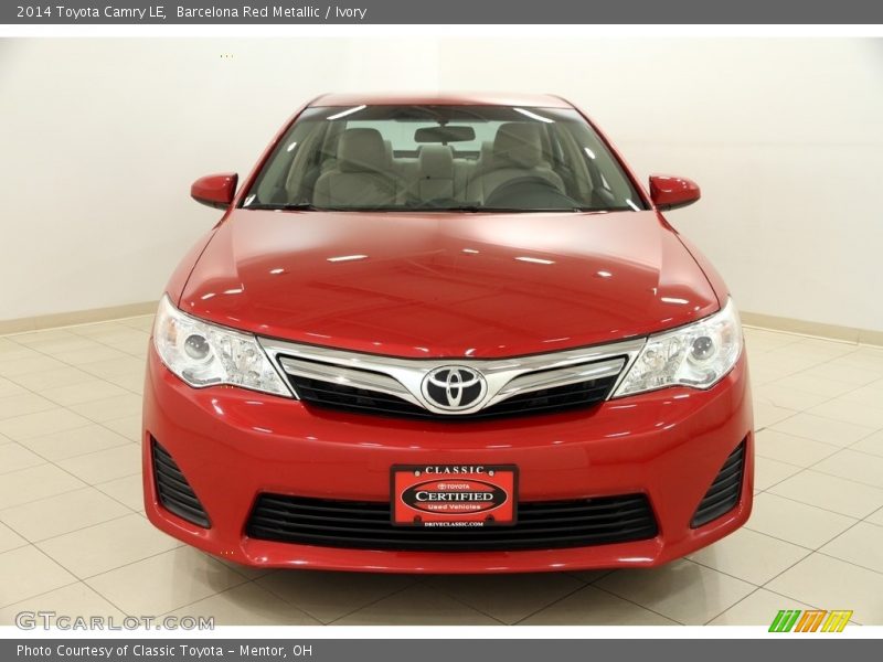 Barcelona Red Metallic / Ivory 2014 Toyota Camry LE