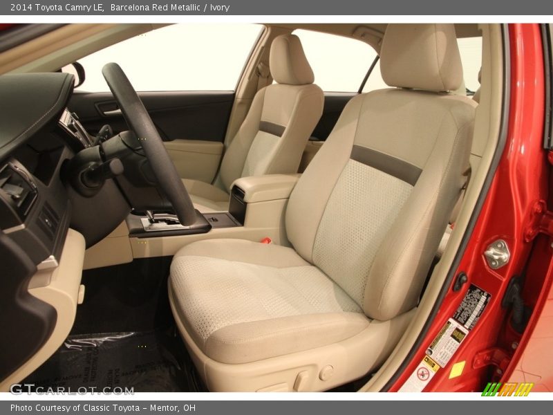 Barcelona Red Metallic / Ivory 2014 Toyota Camry LE