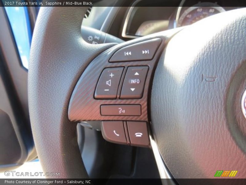 Controls of 2017 Yaris iA 
