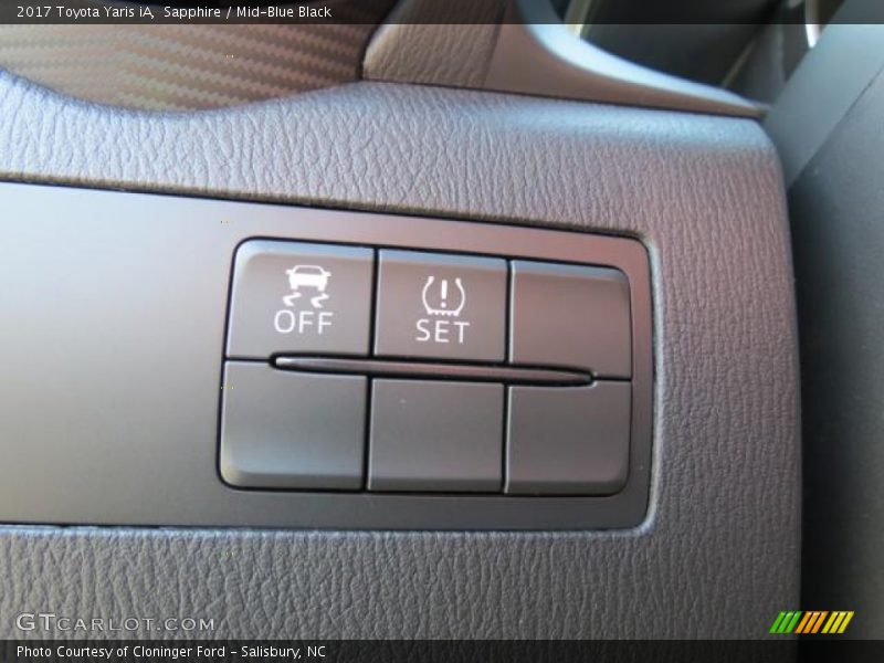 Controls of 2017 Yaris iA 