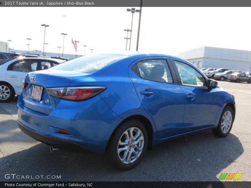 Sapphire / Mid-Blue Black 2017 Toyota Yaris iA
