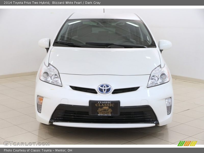 Blizzard White Pearl / Dark Gray 2014 Toyota Prius Two Hybrid