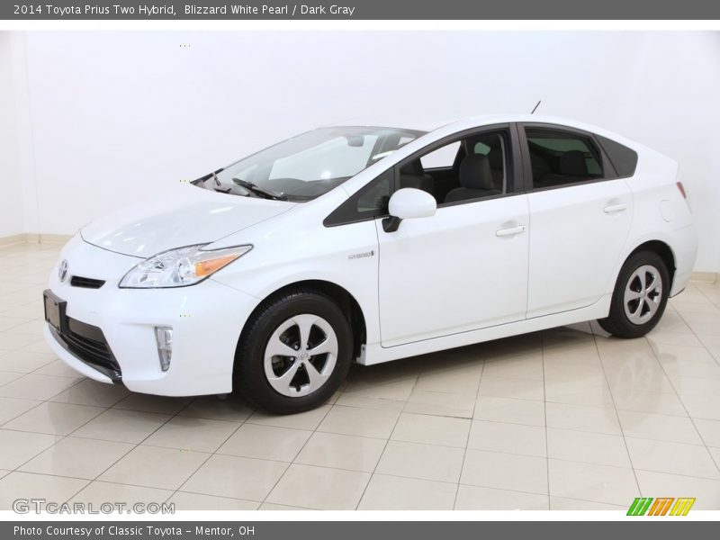Blizzard White Pearl / Dark Gray 2014 Toyota Prius Two Hybrid