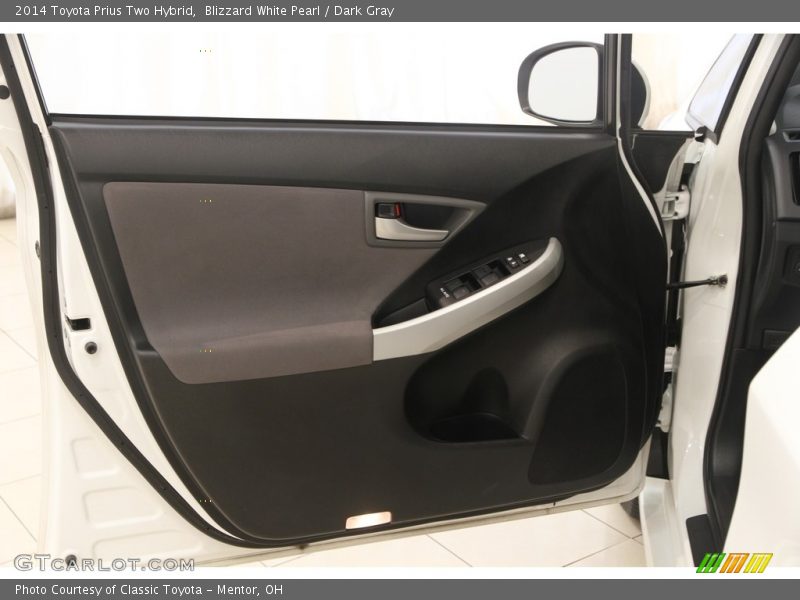 Blizzard White Pearl / Dark Gray 2014 Toyota Prius Two Hybrid