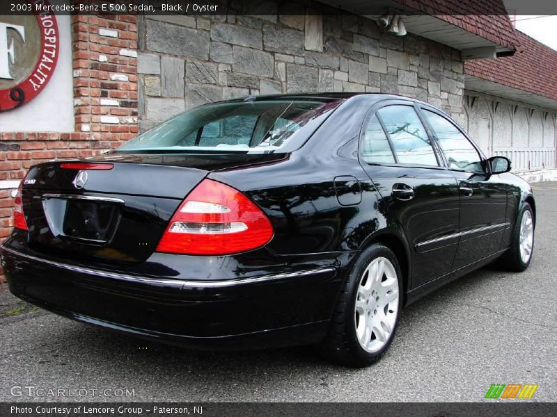 Black / Oyster 2003 Mercedes-Benz E 500 Sedan