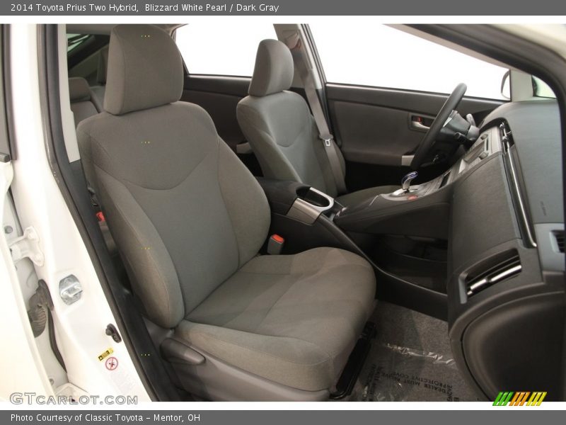 Blizzard White Pearl / Dark Gray 2014 Toyota Prius Two Hybrid