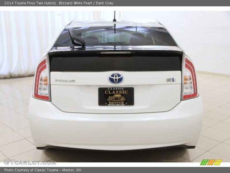 Blizzard White Pearl / Dark Gray 2014 Toyota Prius Two Hybrid