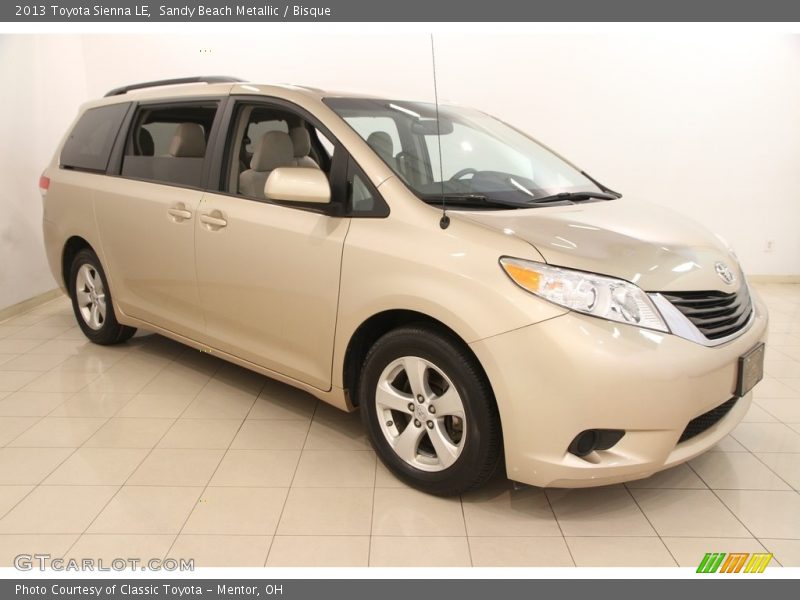 Sandy Beach Metallic / Bisque 2013 Toyota Sienna LE